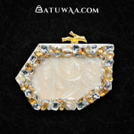 Sleek Resin Embellished Clutch - Batuwaa