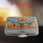 Royal Sapphire Mosaic Brilliance Clutch - Batuwaa