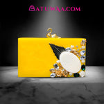 Sunshine Yellow Resin Clutch - Batuwaa